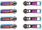 Tiradores de cremallera decorativos del arco iris de las cremalleras metálicas de Alalamu ISO9001 multicolores